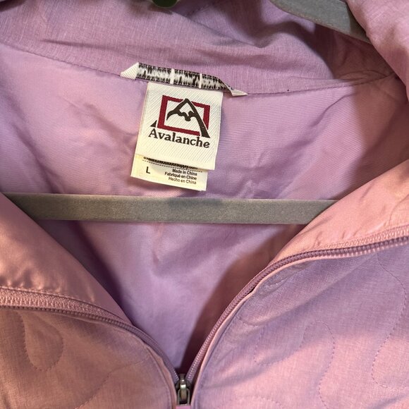 Avalanche NWOT Light Purple Pullover Women's Quilted Jacket-Size Large - Picture 2 of 5